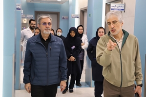 بازدید قائم مقام و مشاور عالی وزیر بهداشت، درمان و آموزش پزشکی از یکی از مجتمع‌های بیمارستانی دانشگاه علوم پزشکی تهران